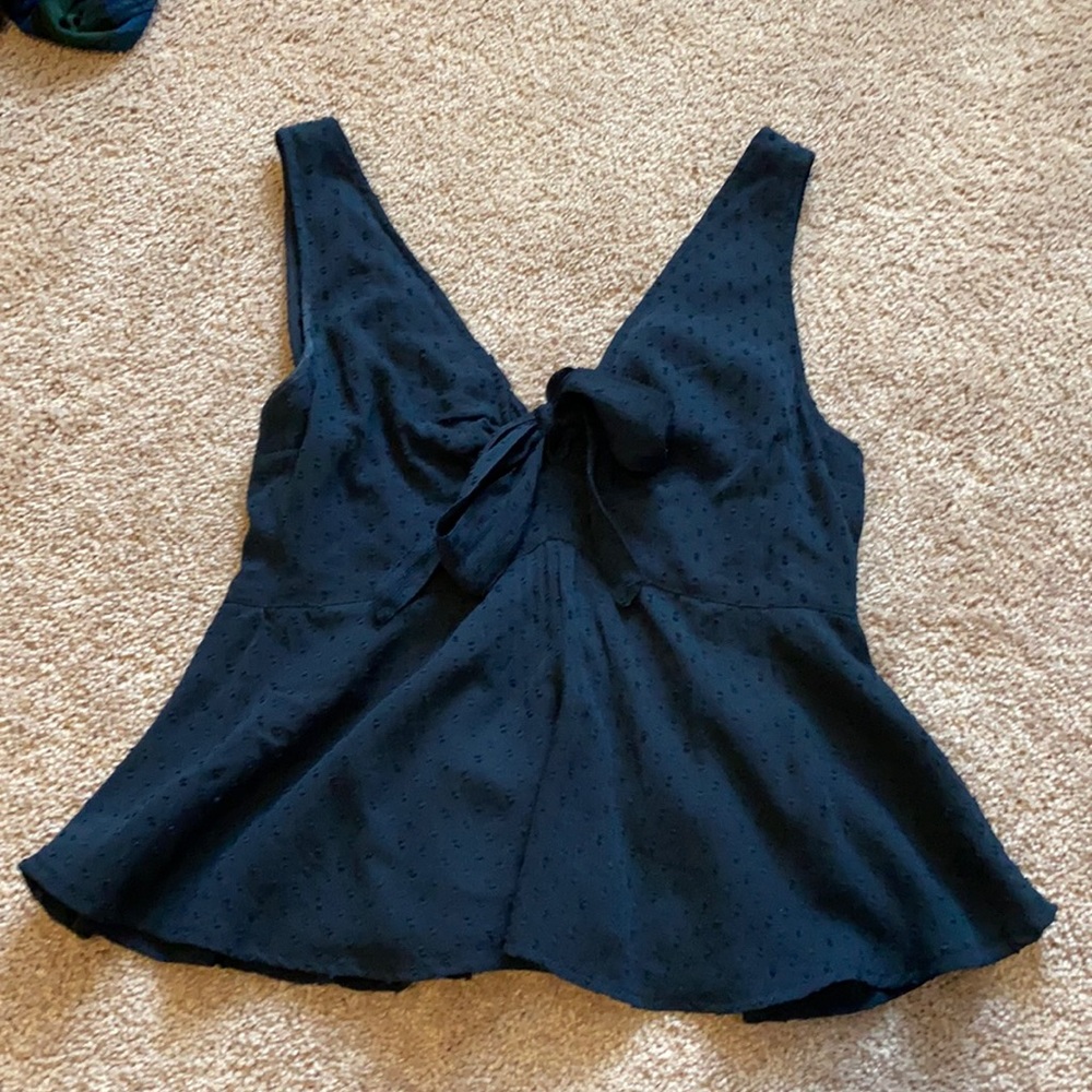Abercrombie & Fitch navy blue blouse